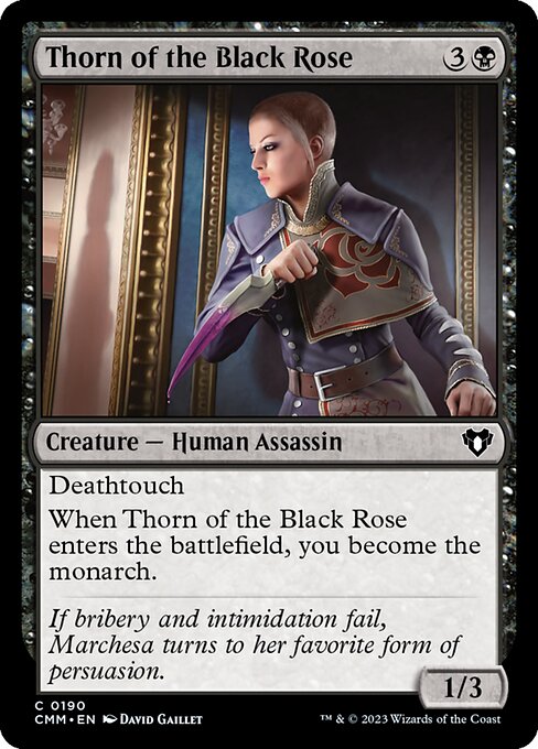 CMM, Thorn of the Black Rose, Standard, 190, C, Near Mint, (Foil), EN