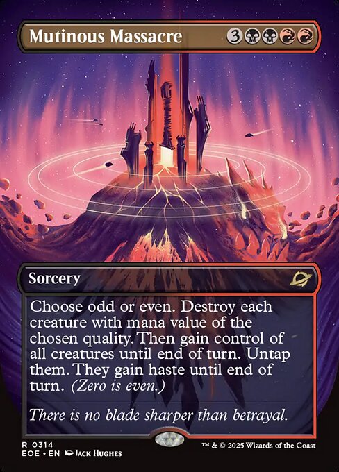 EOE, Mutinous Massacre, (Borderless), 314, R, Near Mint, (Foil), EN