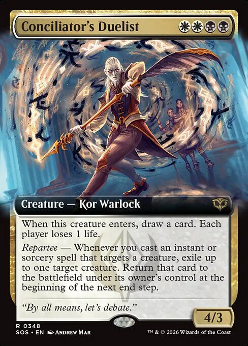 SOS, Conciliator's Duelist, (Extended Art), 348, R, Near Mint, Normal, EN