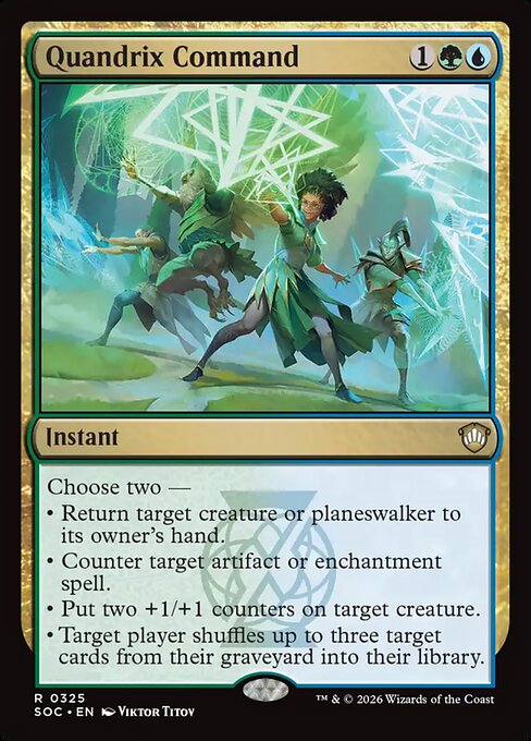 SOC, Quandrix Command, Standard, 325, R, Near Mint, Normal, EN