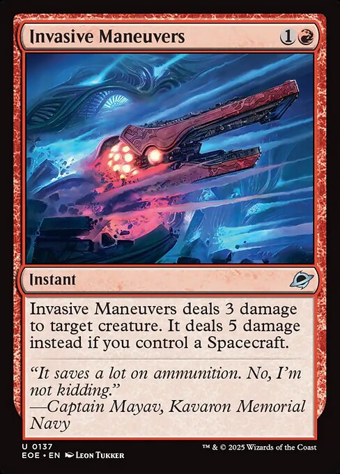EOE, Invasive Maneuvers, Standard, 137, U, Near Mint, (Foil), EN