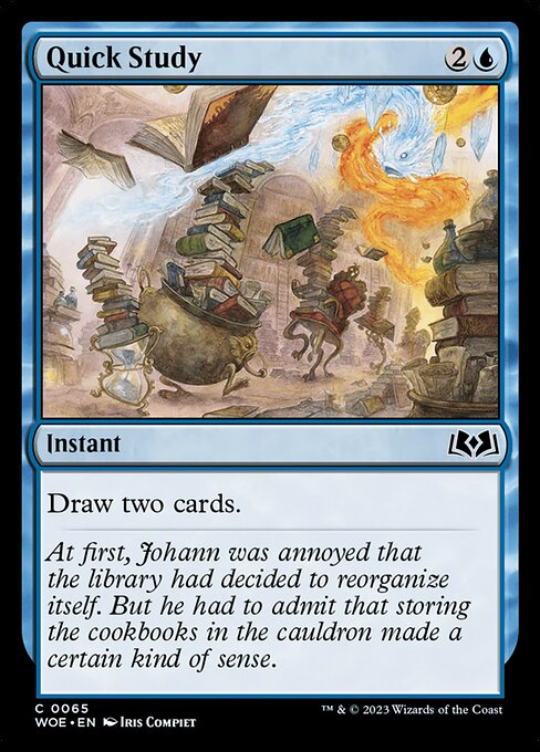 WOE, Quick Study, Standard, 65, C, Near Mint, Normal, EN