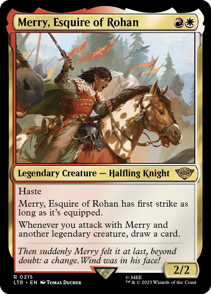 LTR, Merry, Esquire of Rohan, Standard, 215, R, Near Mint, Normal, EN