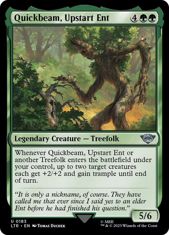 LTR, Quickbeam, Upstart Ent, Standard, 183, U, Near Mint, Normal, EN