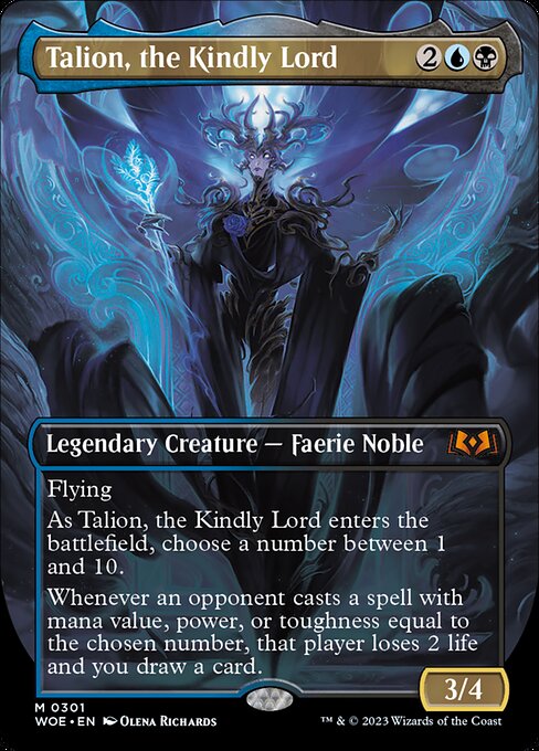 WOE, Talion, the Kindly Lord, (Borderless), 301, M, Near Mint, Normal, EN