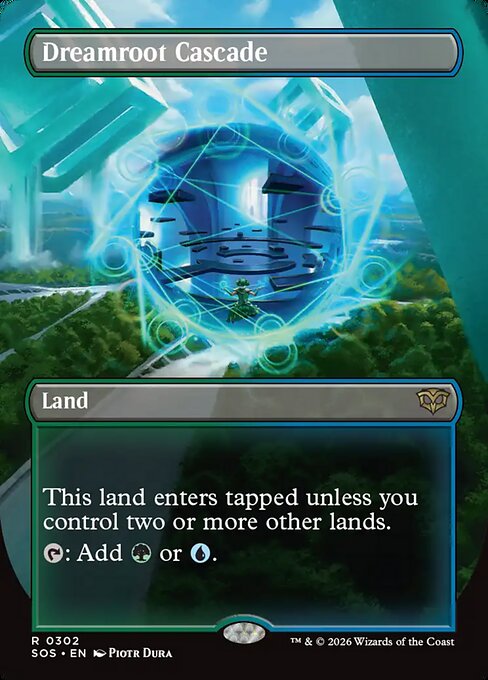 SOS, Dreamroot Cascade, (Borderless), 302, R, Near Mint, (Foil), EN