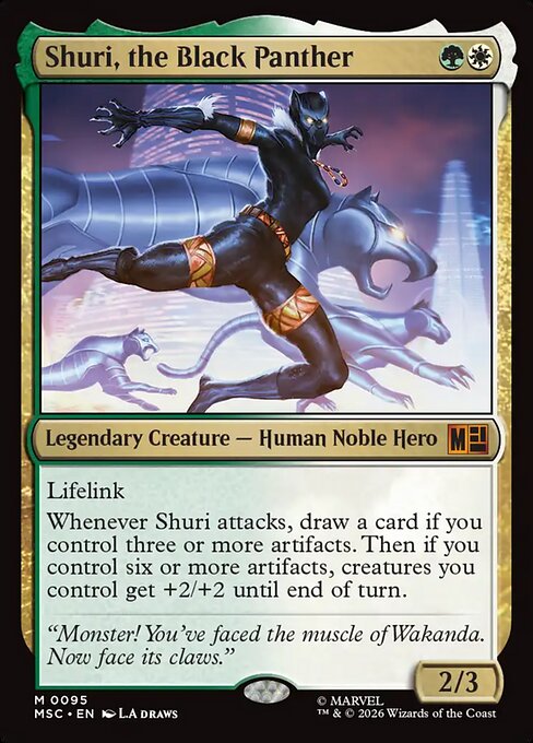 MSC, Shuri, the Black Panther, Standard, 95, M, Near Mint, Normal, EN