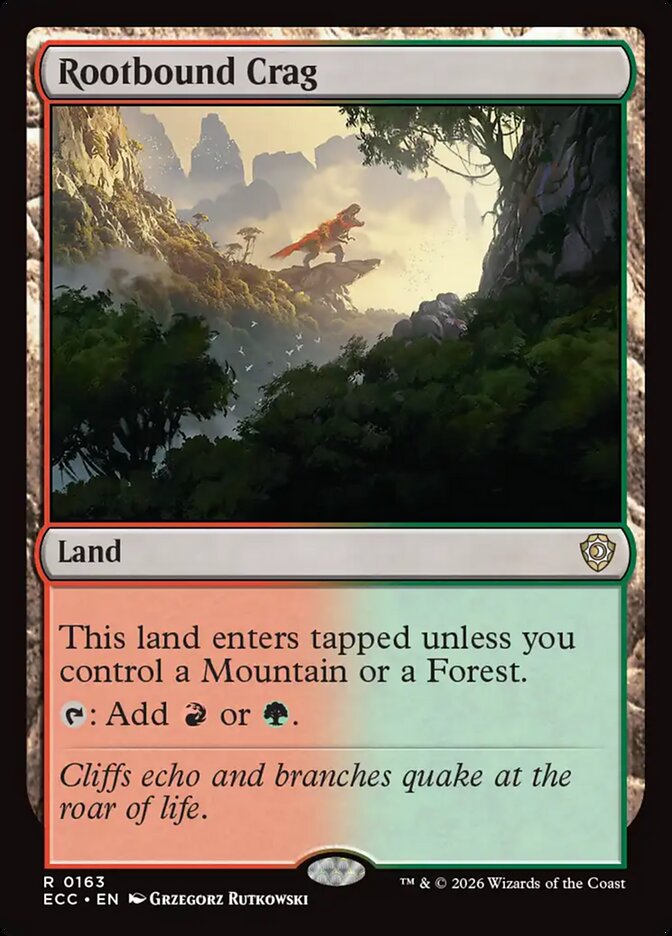 ECC, Rootbound Crag, Standard, 163, R, Near Mint, Normal, EN