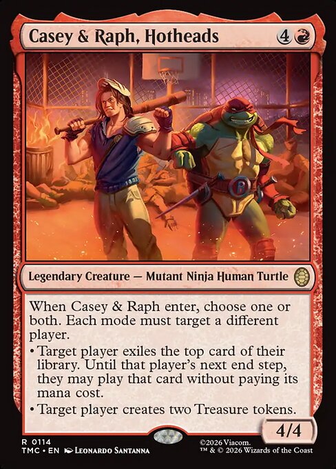 TMC, Casey & Raph, Hotheads, Standard, 114, R, Near Mint, (Normal), EN