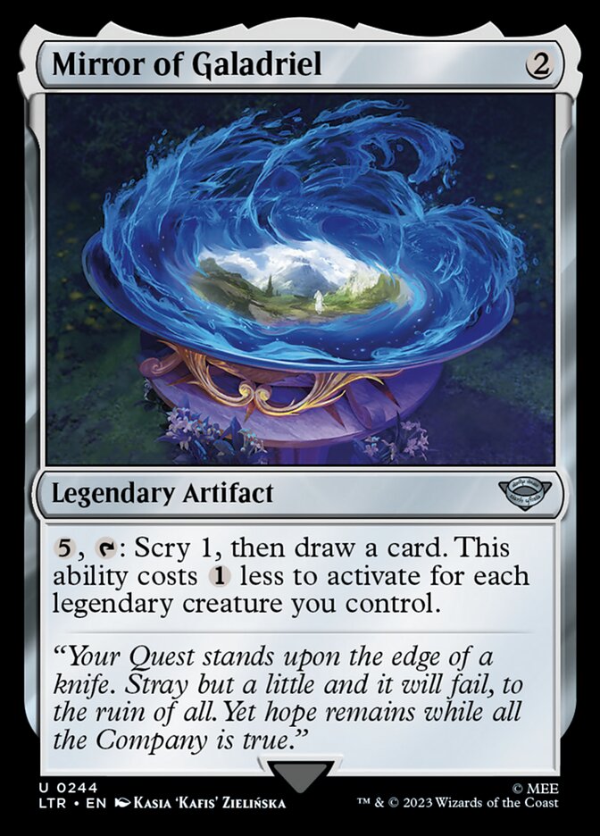 LTR, Mirror of Galadriel, Standard, 244, U, Near Mint, (Foil), EN
