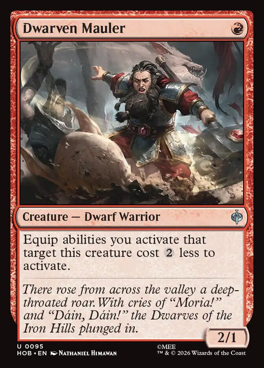 HOB, Dwarven Mauler, Standard, 95, U, Near Mint, Normal, EN
