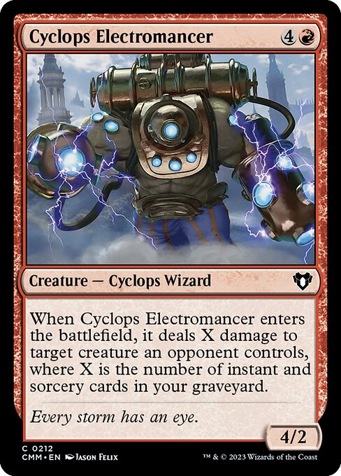 CMM, Cyclops Electromancer, Standard, 212, C, Near Mint, Normal, EN