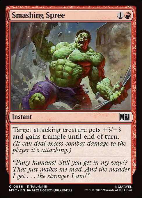MSC, Smashing Spree, Standard, 856, C, Near Mint, Normal, EN