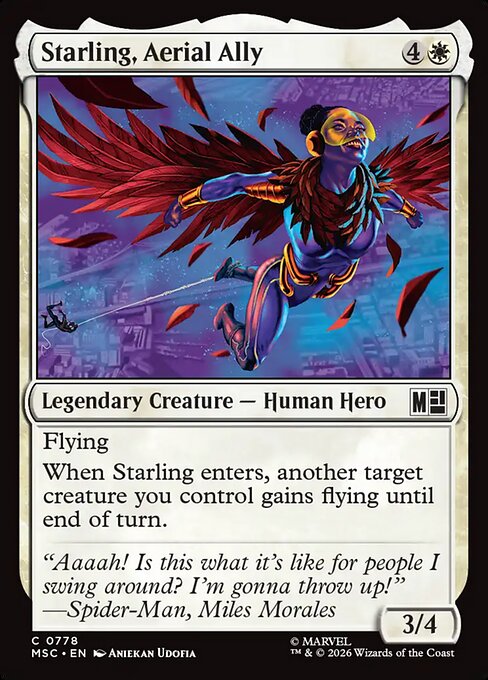 MSC, Starling, Aerial Ally, Standard, 778, C, Near Mint, (Foil), EN