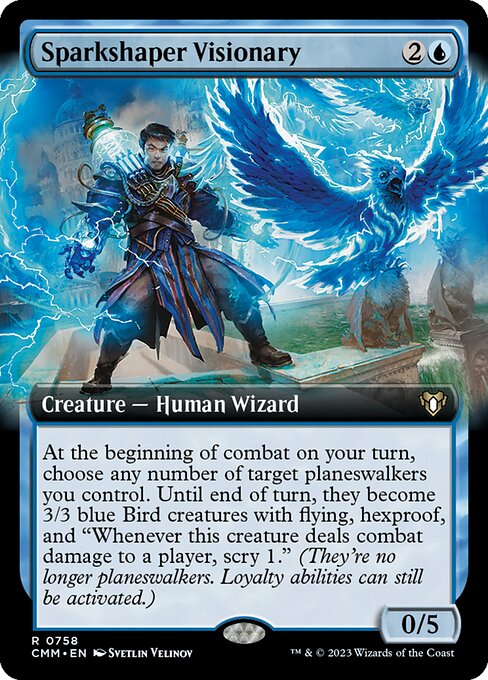 CMM, Sparkshaper Visionary, (Extended Art), 758, R, Near Mint, Normal, EN