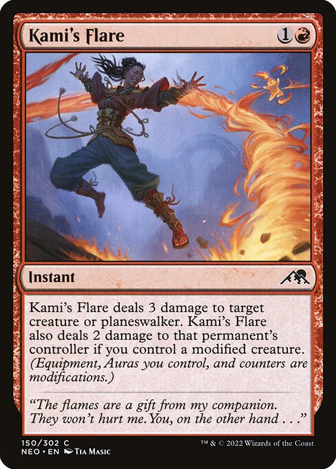 NEO, Kami's Flare, Standard, 150, C, Near Mint, Normal, EN