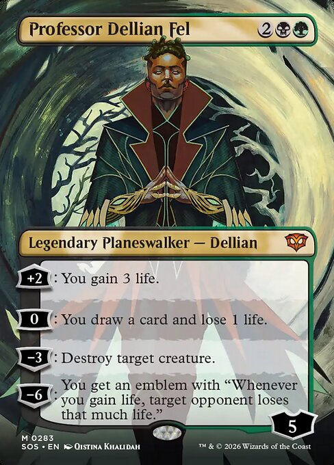 SOS, Professor Dellian Fel, (Borderless), 283, M, Near Mint, Normal, EN