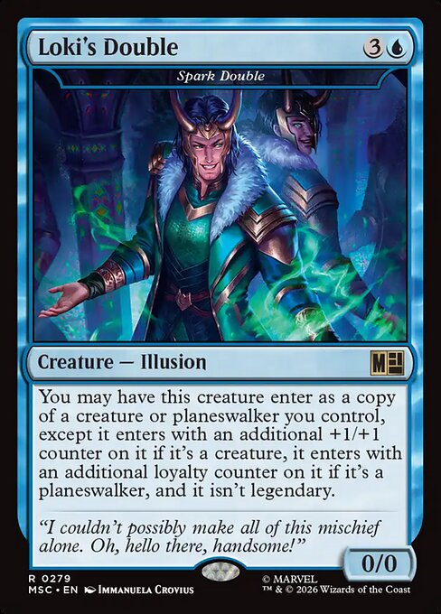 MSC, Loki's Double - Spark Double, Standard, 279, R, Near Mint, (Surge Foil), EN