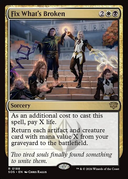 SOS, Fix What's Broken, Standard, 188, R, Near Mint, Normal, EN