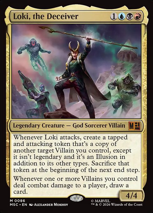 MSC, Loki, the Deceiver, Standard, 86, M, Near Mint, (Surge Foil), EN