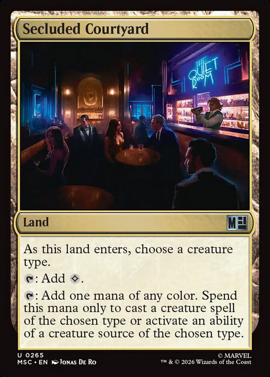 MSC, Secluded Courtyard, Standard, 265, U, Near Mint, (Surge Foil), EN