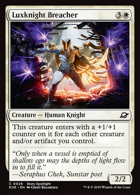 EOE, Luxknight Breacher, Standard, 26, C, Near Mint, (Foil), EN