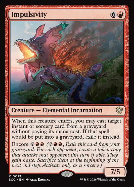 ECC, Impulsivity, Standard, 13, R, Near Mint, Normal, EN