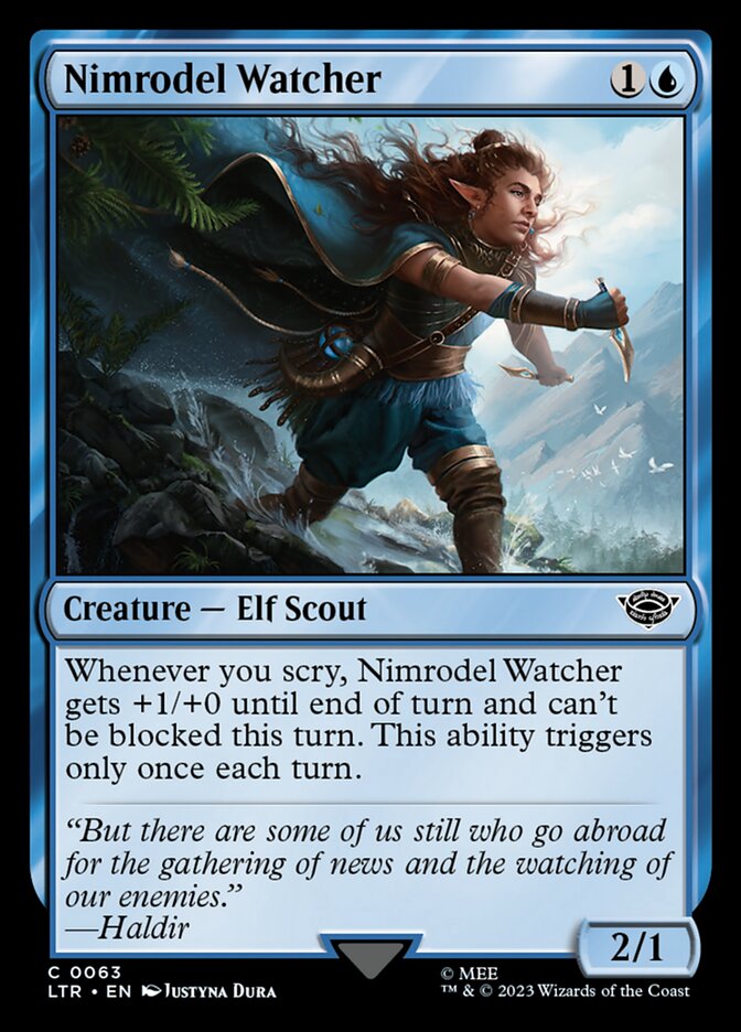 LTR, Nimrodel Watcher, Standard, 63, C, Near Mint, Normal, EN