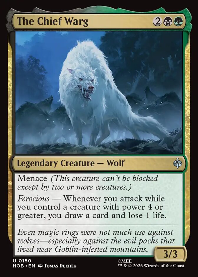 HOB, The Chief Warg, Standard, 150, U, Near Mint, (Foil), EN