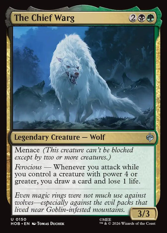 HOB, The Chief Warg, Standard, 150, U, Near Mint, (Foil), EN