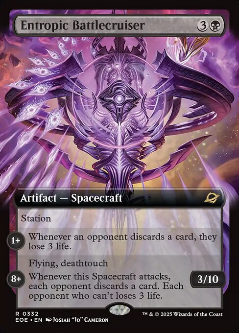 EOE, Entropic Battlecruiser, (Extended Art), 332, R, Near Mint, Normal, EN