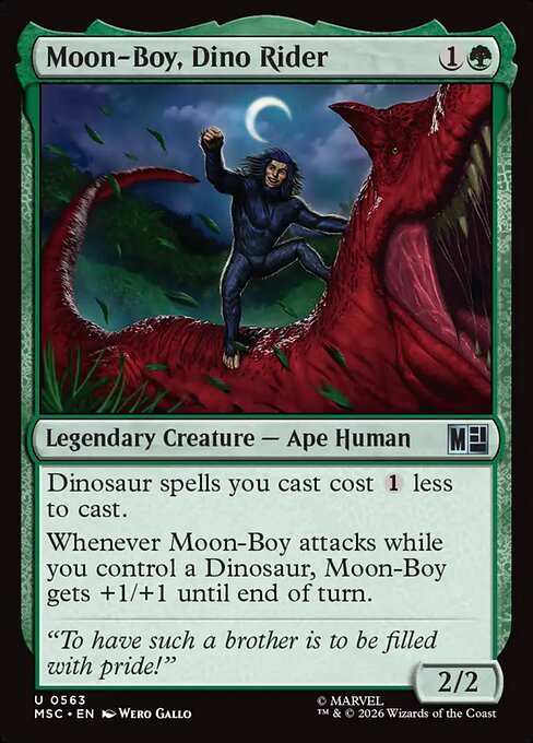 MSC, Moon-Boy, Dino Rider, Standard, 563, U, Near Mint, Normal, EN