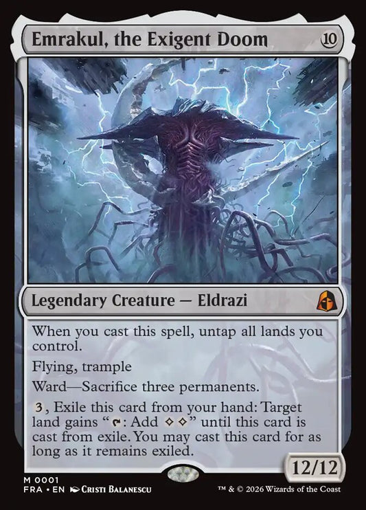 FRA, Emrakul, the Exigent Doom, Standard, 1, M, Near Mint, Foil, EN