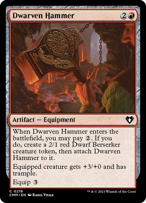 CMM, Dwarven Hammer, Standard, 219, C, Near Mint, Normal, EN
