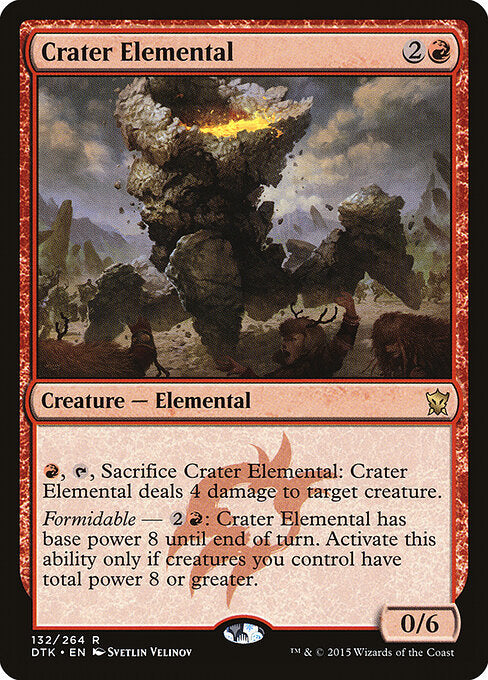 DTK, Crater Elemental, Standard, 132, R, Near Mint, Normal, EN