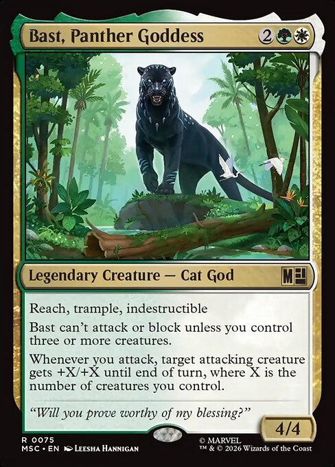 MSC, Bast, Panther Goddess, Standard, 75, R, Near Mint, Normal, EN