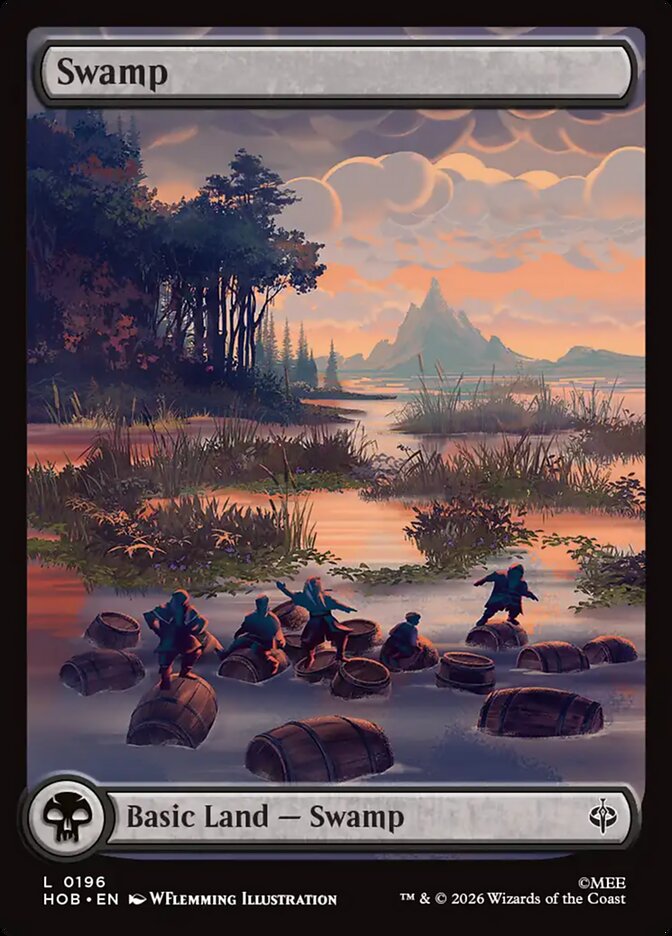 HOB, Swamp, (Full Art), 196, C, Near Mint, (Foil), EN