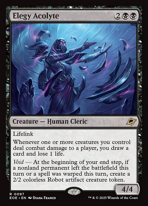 EOE, Elegy Acolyte, Standard, 97, R, Near Mint, (Foil), EN