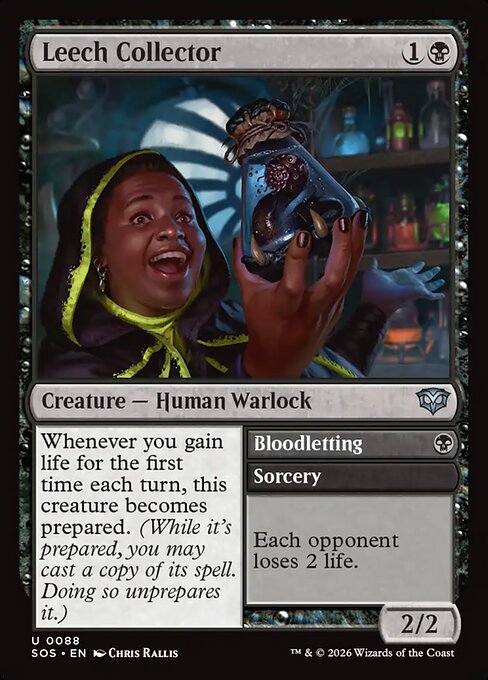 SOS, Leech Collector // Bloodletting, Standard, 88, U, Near Mint, (Foil), EN