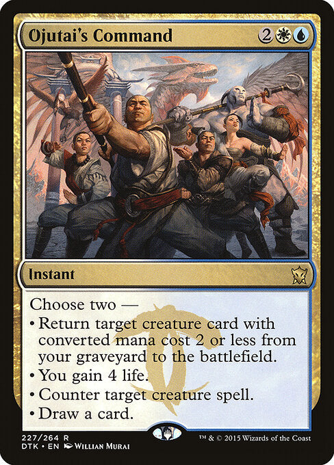 DTK, Ojutai's Command, Standard, 227, R, Near Mint, Normal, EN