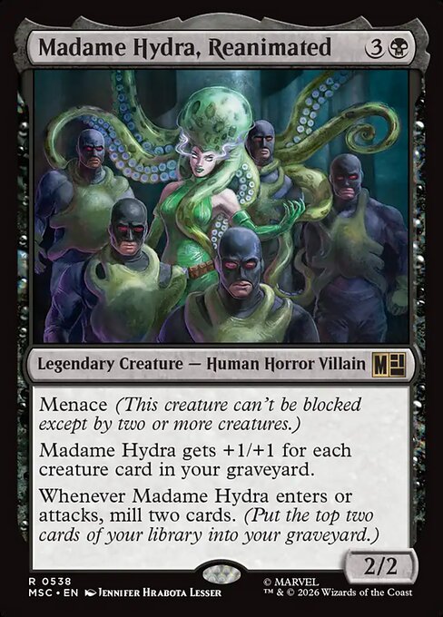 MSC, Madame Hydra, Reanimated, Standard, 538, R, Near Mint, Normal, EN
