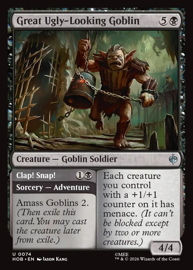 HOB, Great Ugly-Looking Goblin // Clap! Snap!, Standard, 74, U, Near Mint, (Foil), EN