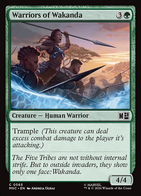 MSC, Warriors of Wakanda, Standard, 565, C, Near Mint, Normal, EN