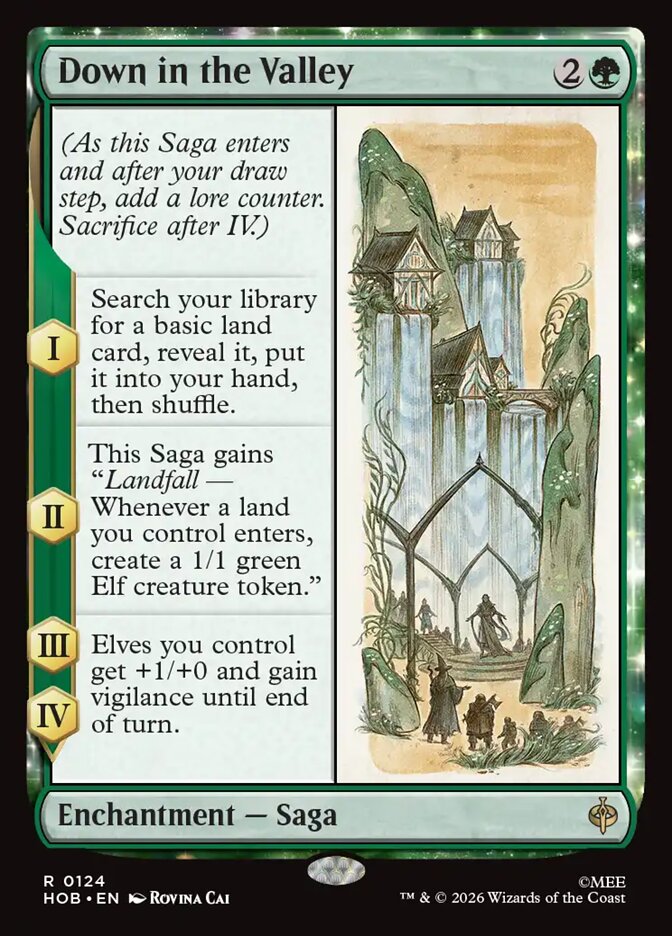 HOB, Down in the Valley, Standard, 124, R, Near Mint, (Foil), EN
