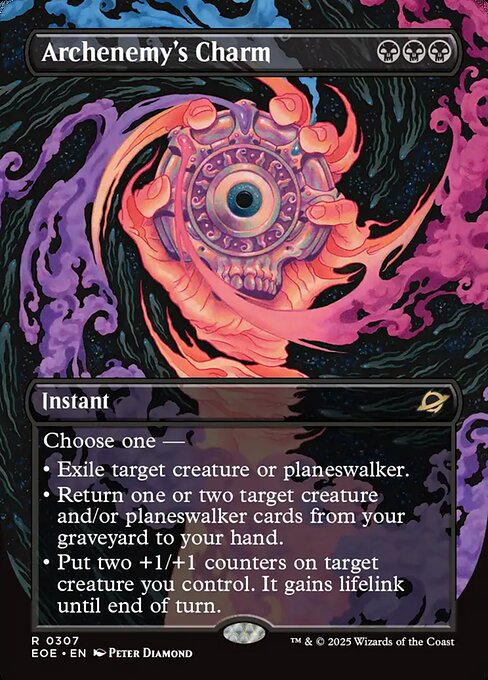 EOE, Archenemy's Charm, (Borderless), 307, R, Near Mint, (Foil), EN