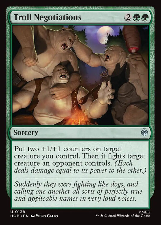 HOB, Troll Negotiations, Standard, 138, U, Near Mint, (Foil), EN