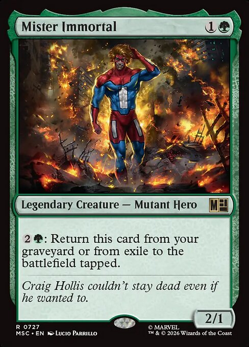 MSC, Mister Immortal, Standard, 727, R, Near Mint, (Foil), EN