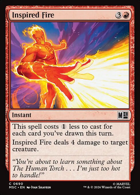 MSC, Inspired Fire, Standard, 690, C, Near Mint, (Foil), EN