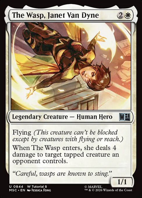 MSC, The Wasp, Janet Van Dyne, Standard, 844, U, Near Mint, Normal, EN