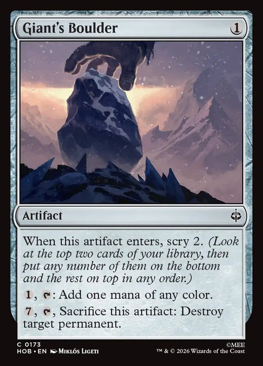HOB, Giant's Boulder, Standard, 173, C, Near Mint, Normal, EN